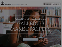 Tablet Screenshot of myparishapp.com